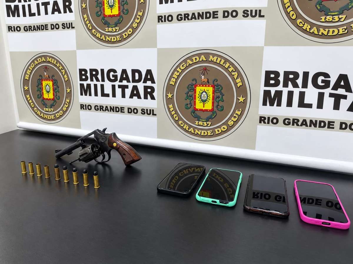 Homem efetua disparos na área central de Tapejara e acaba preso pela Brigada Militar
