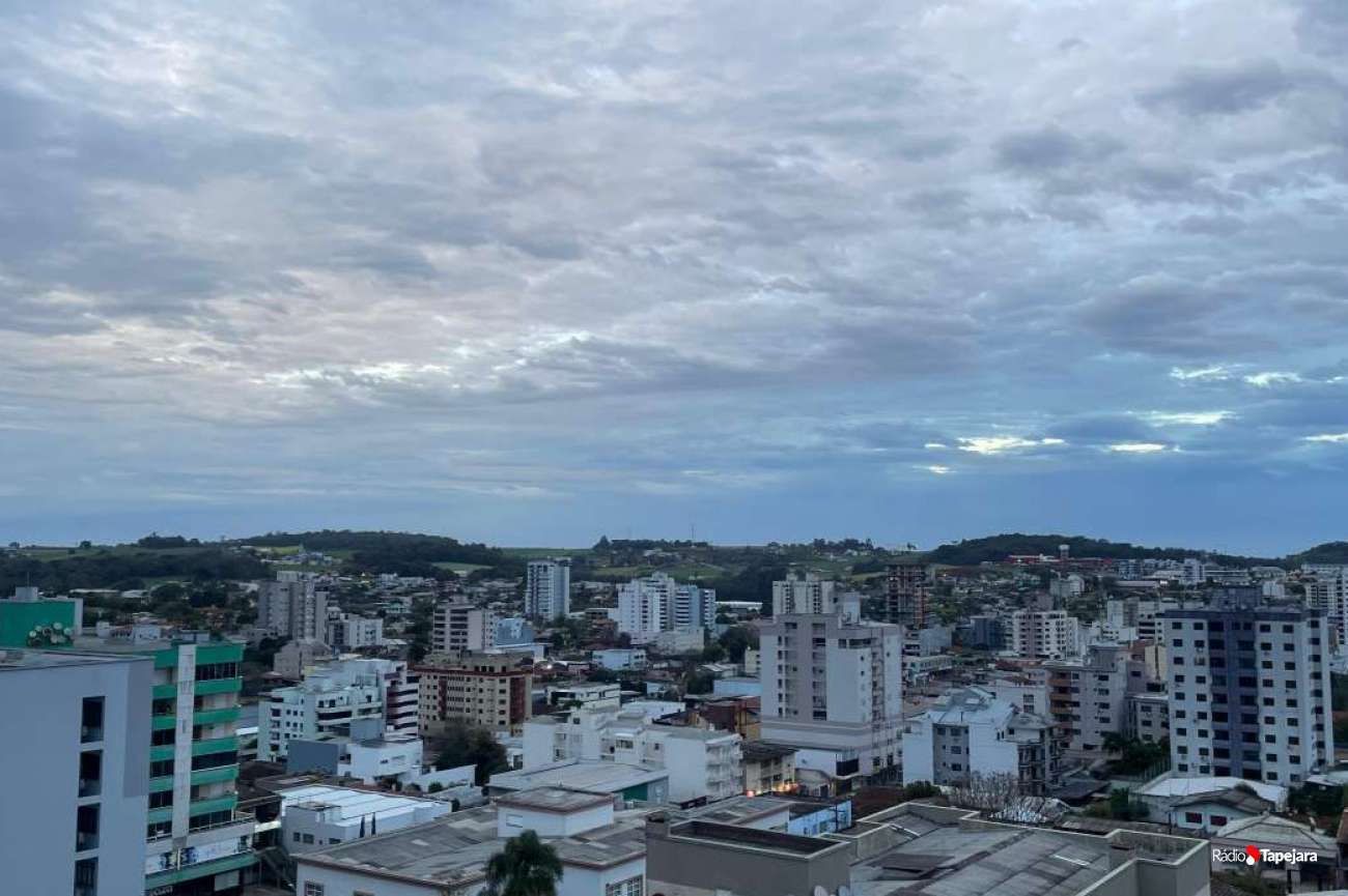 Previsão de tempo instável para a quinta-feira em Tapejara