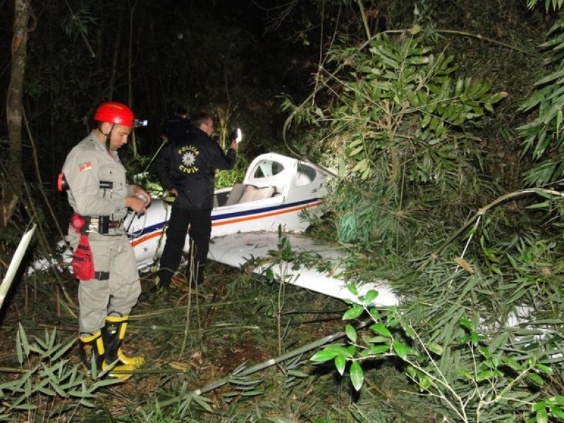 Queda de avião monomotor deixa vítima na Serra do RS