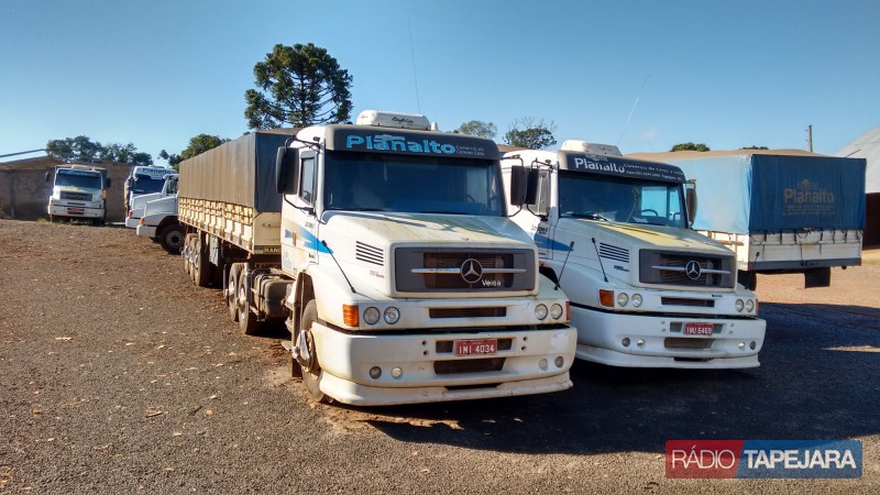 Caminhões da Empresa Cereais Planalto irão a Leilão