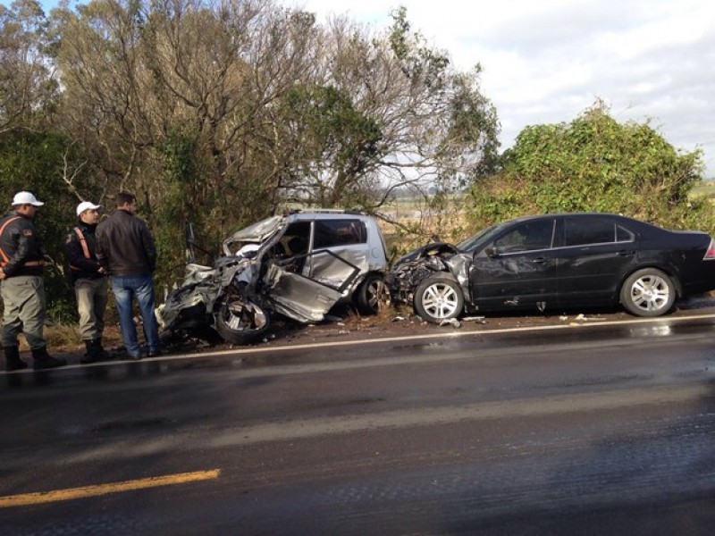 Colisão entre quatro veículos deixa cinco feridos em Santa Maria no RS