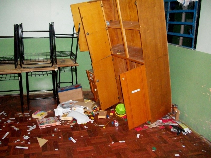 Atos de vandalismo são realizados na Escola Catarina De Bastiani em Tapejara